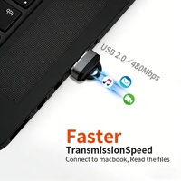 Lector de Tarjetas Externo USB 2.0 con Tapa de Plástico y Aluminio, Llavero, Alta Velocidad, Adaptador OTG para Tarjetas de Memoria TF/SD para PC y Laptop