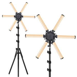 Anneau lumineux led, 6 Tubes, 26 pouces, avec trépied et support de téléphone portable, pour diffusion en direct, maquillage, vidéos, <span class=keywords><strong>Tik</strong></span> <span class=keywords><strong>Tok</strong></span>, 2021 - Product Image 5