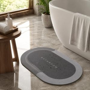 Alfombrilla de Baño de Diatomita Personalizada al por Mayor, Antideslizante, de Secado Rápido, Súper Absorbente, para Ducha, Lavabo y Bañera - Product Image 2
