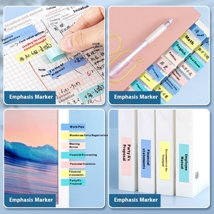 Étiquettes <span class=keywords><strong>adhésives</strong></span> personnalisées en gros, autocollants, prise de notes, signets auto-adhésifs, cahiers avec marqueurs de page - Product Image 5