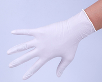 Gants d'examen jetables en latex naturel bleus antidérapants et imperméables pour écran, personnalisables – Offre Spéciale
