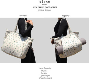 Muestra Gratuita, Bolsa de Yoga y Fitness Personalizada con Logotipo, Negra, de Gran Capacidad, Estilo Oxford, Mini, de Un Solo Hombro, Tipo Cilindro, con Bolsillo Impermeable - Product Image 5