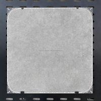 Carreaux de porcelaine mate 60x60cm 24x24' gris antidérapants texture rustique céramique pour usine, jardin, villa, salle à manger, salle de bain, cuisine