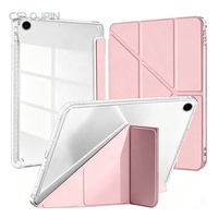 Étui en acrylique pliable en Y pour Samsung Tab A11 Plus 11 pouces 2025 / Galaxy A9+ 11 pouces 2023, housse de protection pour tablette avec support et porte-stylet