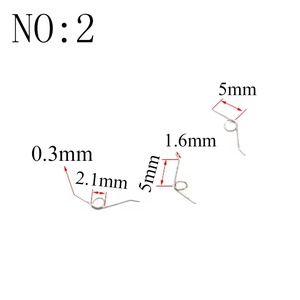 Thu nhỏ thép không gỉ trở lại Xoắn mùa xuân tôm hùm <span class=keywords><strong>Clasp</strong></span> đồ trang sức phụ kiện - Product Image 4