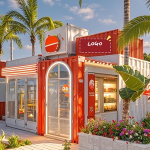 <span class=keywords><strong>Maison</strong></span> en conteneur <span class=keywords><strong>Maison</strong></span> en conteneur pour café et restauration rapide Cabine moderne Kiosque à crème glacée <span class=keywords><strong>Maison</strong></span> en conteneur - Product Image 1