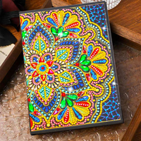 Carnet Mandala en gros à prix abordable, carnet de peinture diamant DIY de haute qualité, kit de carnets A5 5D DIY