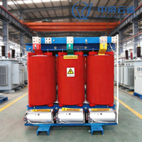 Transformador de Distribución Trifásico Tipo Seco de 160 kVA, 20-24 kV a 380 V/400 V, Serie SCB, 50 Hz, Totalmente Sellado, Certificado CE, Ahorro de Energía