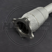 Downpipe Knalpot Kinerja Katalis Aliran Tinggi untuk Porsche Macan 95B. 1 2.0T dengan Insulasi Plug and Play Penjualan Langsung Pabrik