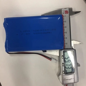 Thời gian chạy dài 1260100 2s1p lipo 7.4V Đầu Ra 10000mAh Pin Li-polymer công suất cao cho máy bay không người lái robot xe tay ga điện tử - Product Image 6