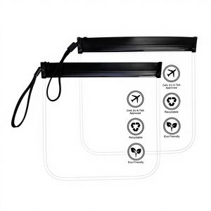 Sac cosmétique transparent sans plastique avec fermeture éclair, étanche, pour articles de toilette et conservation des aliments surgelés, fabriqué à Dongguan <span class=keywords><strong>Fenggang</strong></span> - Product Image 1