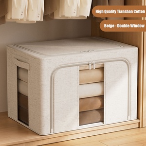 Hot Bán Chăn Chăn Hộp Lưu Trữ Có Thể Gập Lại Chức Năng Lưu Trữ Hộp Quần Áo Tổ Chức Vải Lưu Trữ Thùng Hộp Cho Quần Áo - Product Image 5