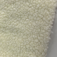 Vente en gros de tissu polaire berbère en polyester 100% uni teint en couleur unie, thermique, 420GSM, pour vêtements, vestes