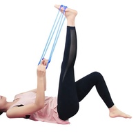 Bandas de Resistencia Muscular de Silicona para Yoga, Ejercitador de Tracción, Desarrollador de Pecho en Forma de 8, Herramienta de Fitness