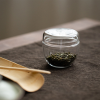 Bocaux et bouteilles en verre borosilicate pour épices, thé aux herbes, boîte de rangement de cuisine, petits récipients de stockage, petit bocal en verre avec couvercle en verre