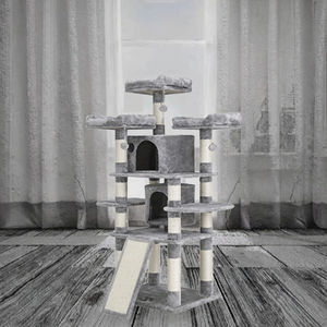 Doe Pet Cat Modern Eco-Friendly Sisal 4-Level Cat Tree Scratch Post Grosir Desain Asli - Product Image 3