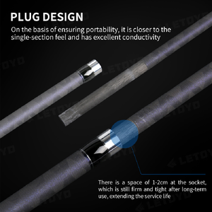 서핑 Gazer 3 섹션 X 카본 서핑 낚싯대 100-300g 싱커 피더 민물 잉어 배스 낚시 일본 후지 부품 - Product Image 2