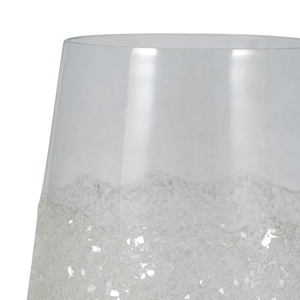 Vaso in vetro testurizzato per l'arredamento del soggiorno, decorazione per la casa, vaso per fiori per il bagno, la camera da letto, l'ufficio. - Product Image 4