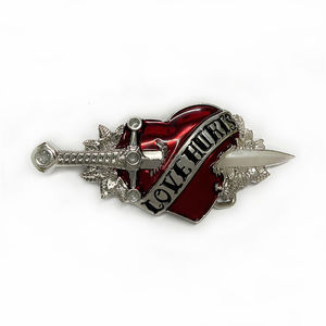 Western-Cowboy Unregelmäßige Unisex Waffen-Gürtelschnalle im Punk-Stil mit Defensivem Finger-Tiger-Form - Product Image 4