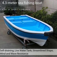 Neues Xing'mai'tong Sportfischerboot mit Fischbecken, dickerem Fiberglas, Selbstentwässerung, Ruderfunktion, 4,8 m, Fabrikpreis