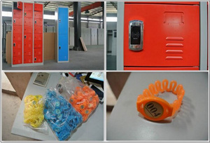 Casier moderne en acier à 12 portes avec serrure RFID, armoire de rangement métallique pour salle de sport ou vestiaire - Product Image 3