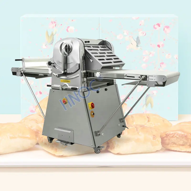 Mesin rol Pizza otomatis, mesin Sheeter donat pastri Baklava dan pemotong Fondant