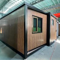 10FT 15FT 20FT 30FT 40FT 20 X 20 Maisonnette Modulaire Préfabriquée Pliable Extensible Conteneur Mobile Portable à Châssis en Acier