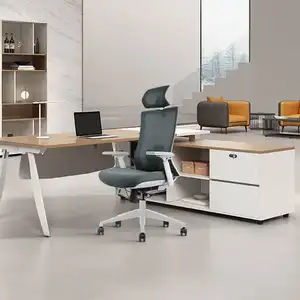 Modern Contemporary Swivel Lift Chair Ergonomic Luxury Executive Fabric Office Chair From China ISO9001 Certified