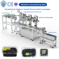 Machine d'étiquetage automatique à clapet SKILT, applicateur d'étiquettes plates haute précision pour boîtes de myrtilles et de fraises