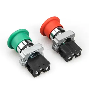 xb2 momentary latching mushroom red head spdt electrical start stop switch push button 22mm lay5 series