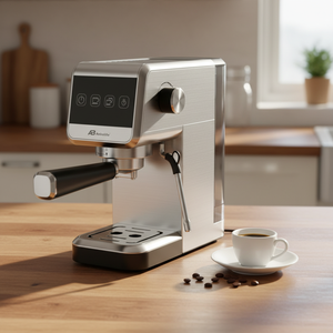 <span class=keywords><strong>Cafetera</strong></span> Espresso Semiautomática Anbolife de 20 Bares, 1400W, Termobloque, Panel Táctil, Vaporizador, Tanque de Agua de 1.2L, para Hogar y Oficina - Product Image 4
