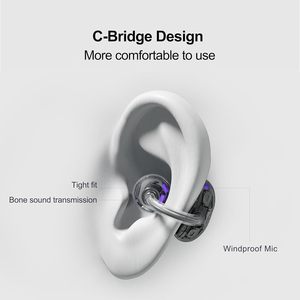 Audífonos Inalámbricos Estéreo HiFi con Clip para Oreja y Conducción Aérea, Indicador LED, Chipset JL, Resistentes al Agua IPX4, para Juegos y Deportes - Product Image 3