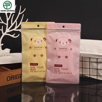 Bolsa con Cierre de Cremallera Transparente Personalizada, Reciclable, con Sellado de Tres Lados y Válvula, para Empacar Calcetines, Ropa Interior y Zapatos de Niños