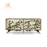 Foshan personnalisé salon casiers meubles italien moderne buffet de luxe buffet avec pieds en métal