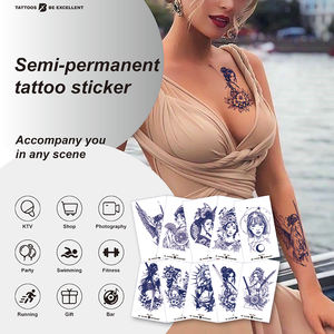 เกอิชาสักชั่วคราวกันน้ำติดทนนานกึ่งถาวรสติกเกอร์ศิลปะสำหรับร่างกายปรับแต่งได้ออกแบบให้ปลอดภัยและเป็นมิตรกับผิว - Product Image 4