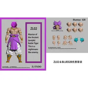 ZL Studio Drag0n SHF Thin Broly, Guerrero Tigre Antiguo, Enemigo de Pesadilla, Figura de Acción Coleccionable de 7 Pulgadas, Juguete de Regalo - Product Image 3