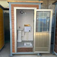 Toilette mobile portable moderne, durable et écologique, fabriquée en panneau sandwich, pour le bureau, la maison, le magasin et l'appartement, utilisation en salle de bain