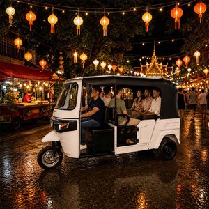 3 Wheel Electric Auto <strong>Rickshaw</strong> Bike Bajaj 60V 72V 3000W 6 Seater Electric Car <strong>Rickshaw</strong> Passenger Tuk Tuk Tricycle Price for Sale - Product Image 2
