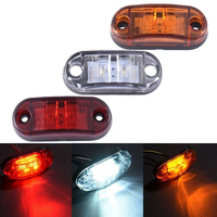2 feux marqueurs latéraux à Led pour remorque, camions, caravanes, dégagement latéral, lumière rouge ambre et blanche, 9-36v, 24v, 12V