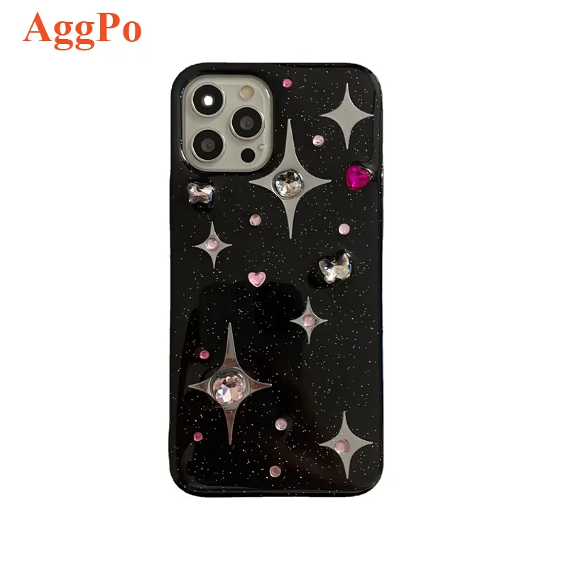 Women Teen Girls Glitter Pretty Crystal Sparkle Sparkly Cute Girly Phone Cases Protective Cover