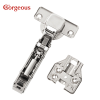 Accessoires réglables pour portes d'armoires de cuisine : Charnières dissimulées en fer, magnifiques, avec fermeture hydraulique douce 2D 3D