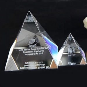 Vente chaude de Guérison Énergétique Petit Feng Shui Egypte Egyptien clair <span class=keywords><strong>Pyramide</strong></span> de Cristal De quartz - Product Image 2
