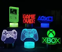 Photo personnalisée Illusion 3d créative Anime Acrylique Led Lampe Base Lampe de Noël Décoration de chambre d'enfant Lumière LED Base Veilleuse