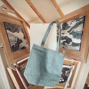 Bolsa de Lona Ecológica con Cierre de Cremallera, Diseño Negro Atractivo, Tamaño Personalizado, Bolsa de Hombro para Estudiantes - Product Image 1