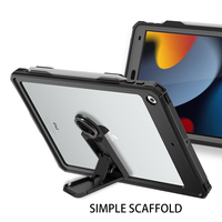 Étui transparent étanche antichoc pour tablette pour iPad 10.2 7e 8e 9e 2021 2020 2019 support universel à bandoulière couverture robuste