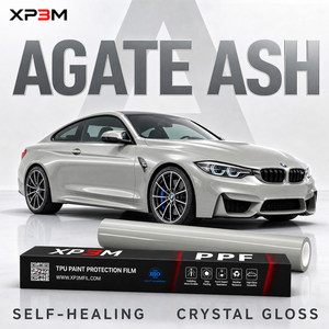 ฟิล์มใสกันรอยรถยนต์ XP3M สีเทา Agate Gray แบบ OEM เงา ผลิตจาก TPU ความหนา 7.5 มิล ซ่อมแซมตัวเองได้ ป้องกันรอยขีดข่วน ป้องกันการเหลือง พร้อมช่องระบายอากาศ - Product Image 1