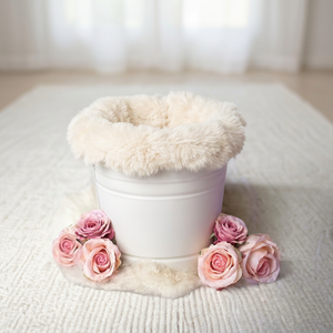 Accessoires de photographie pour nouveau-nés, seau en bois massif, accessoires de studio photo pour bébés, design moderne pour chambre à coucher, salon, extérieur - Product Image 1