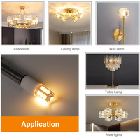 Bombilla LED G4 de araña, 2W, 250LM, equivalente a halógeno de 20W, el más nuevo estándar ERP EMC, Clase E Energy, sin parpadeo