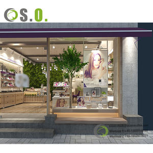 Tienda comercial personalizada Productos de belleza para el cuidado de la piel Maquillaje cosmético Estante de exhibición de metal Estante de soporte - Product Image 5