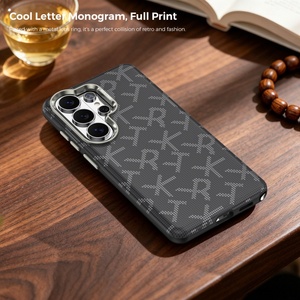 เคสโทรศัพท์แม่เหล็กหนัง PU พื้นผิวคาร์บอนไฟเบอร์ขั้นสูงสำหรับซัมซุง S26 S24 S25อัลตร้าชาร์จไร้สายกันกระแทก - Product Image 6